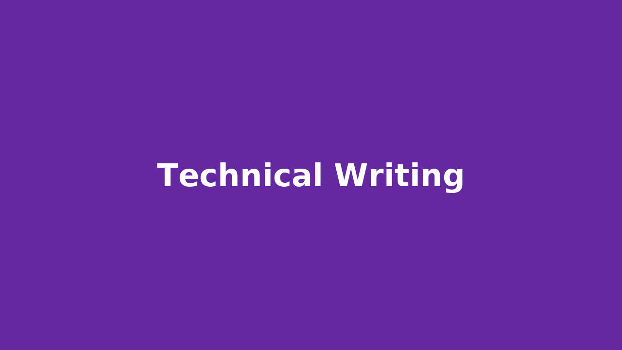 Technical Writing Masterclass